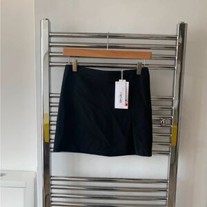 Black formal suit mini skirt